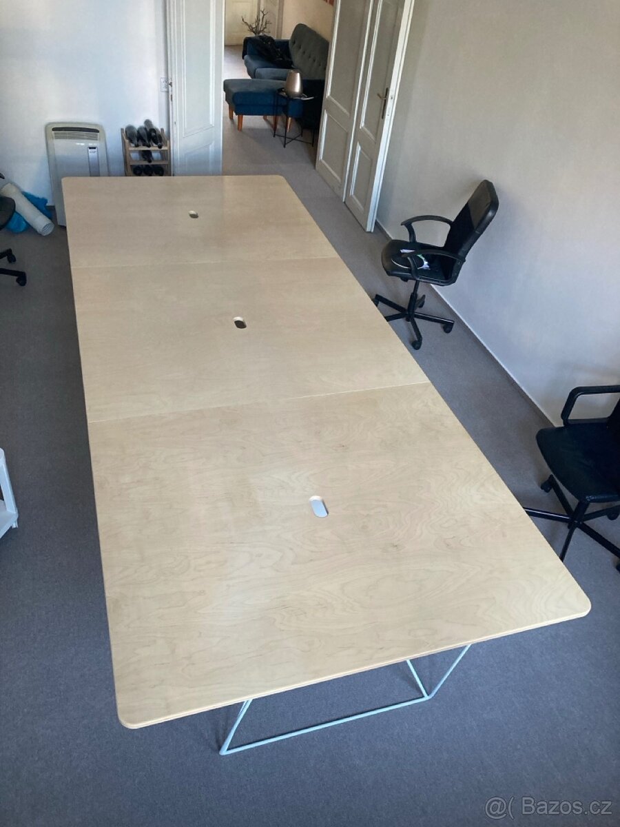 Kancelářský stůl  / studio stůl pro 6 osob, 3720x1500