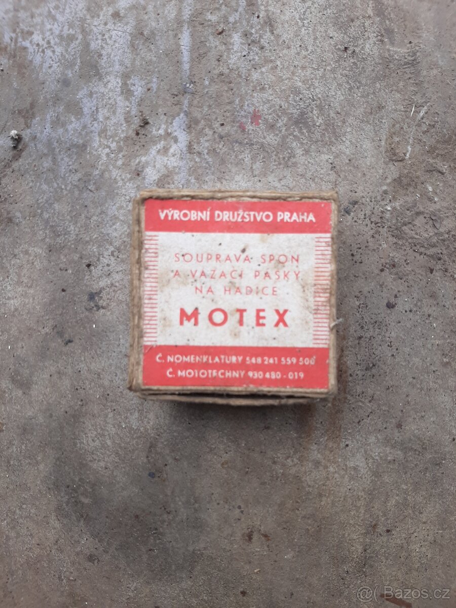 Retro krabička s motex sponkami