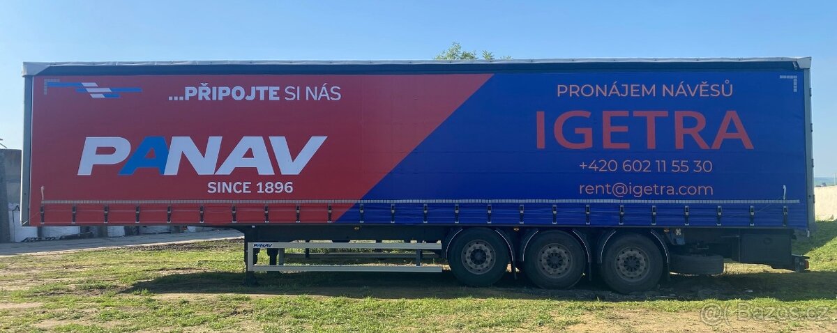 Pronájem zánovních návěsů PANAV