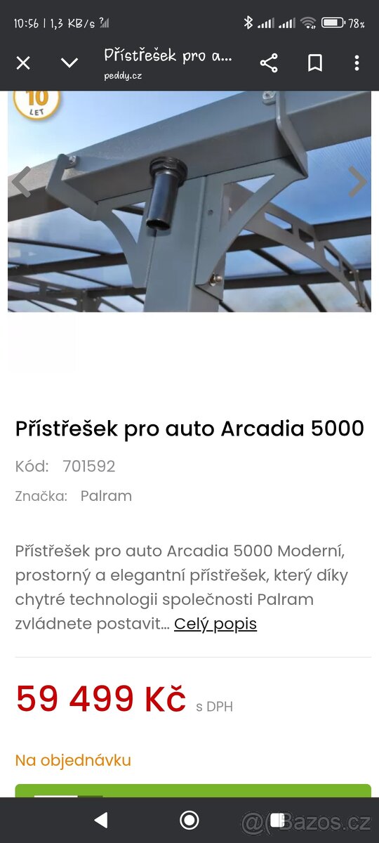 Přístřešek pro auto Arcadia 5000