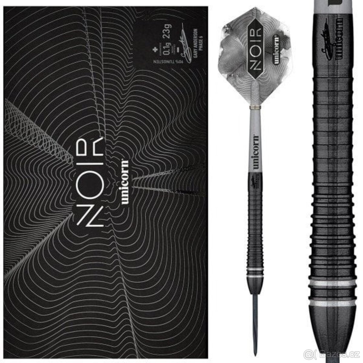 Prodám šipky UNICORN GARY ANDERSON NOIR PHASE 6 90%23g