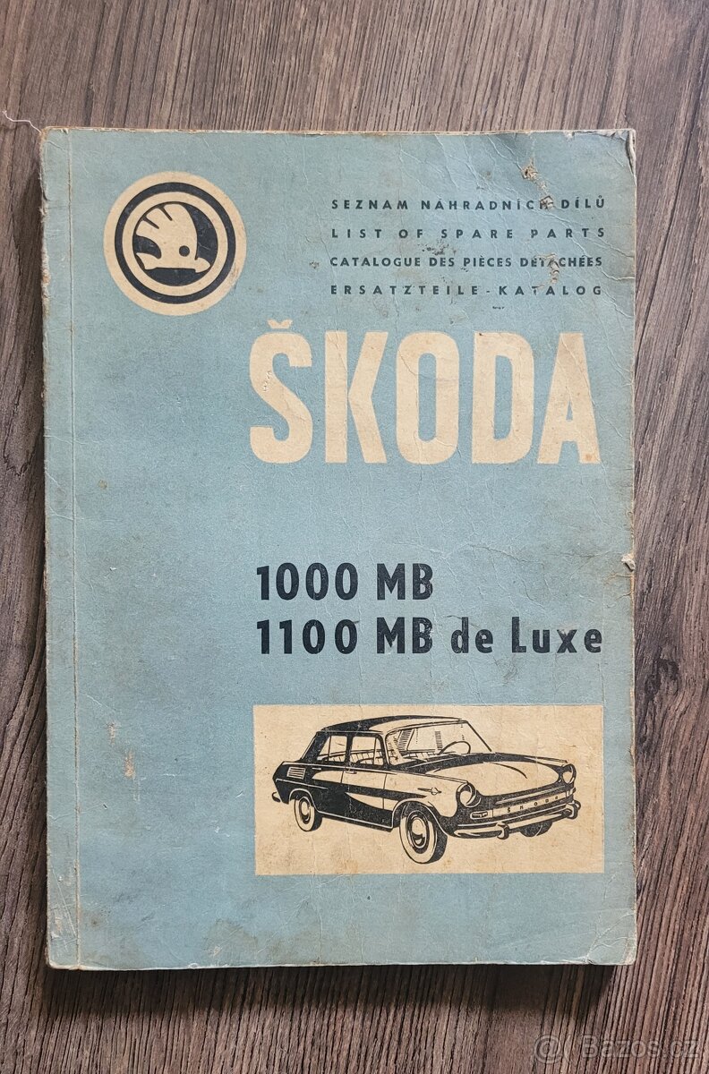 Škoda 1000 katalog dílů