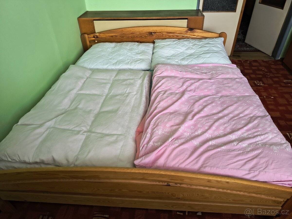 Postel dvoulůžko + matrace