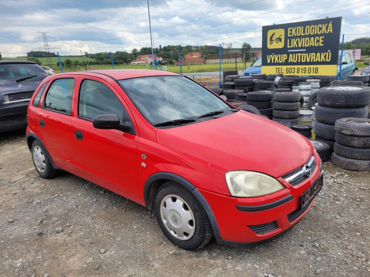 Náhradní díly - 2x Opel Corsa C 1.0 43 kw