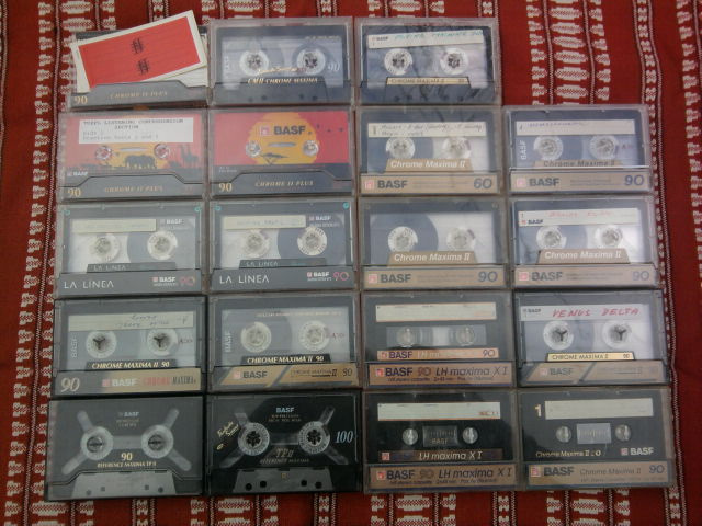 Staré AUDIOKAZETY "BASF" Chrome (1988-2000)