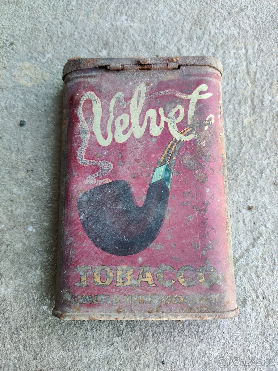 Plechová krabička na tabák - cigarety
