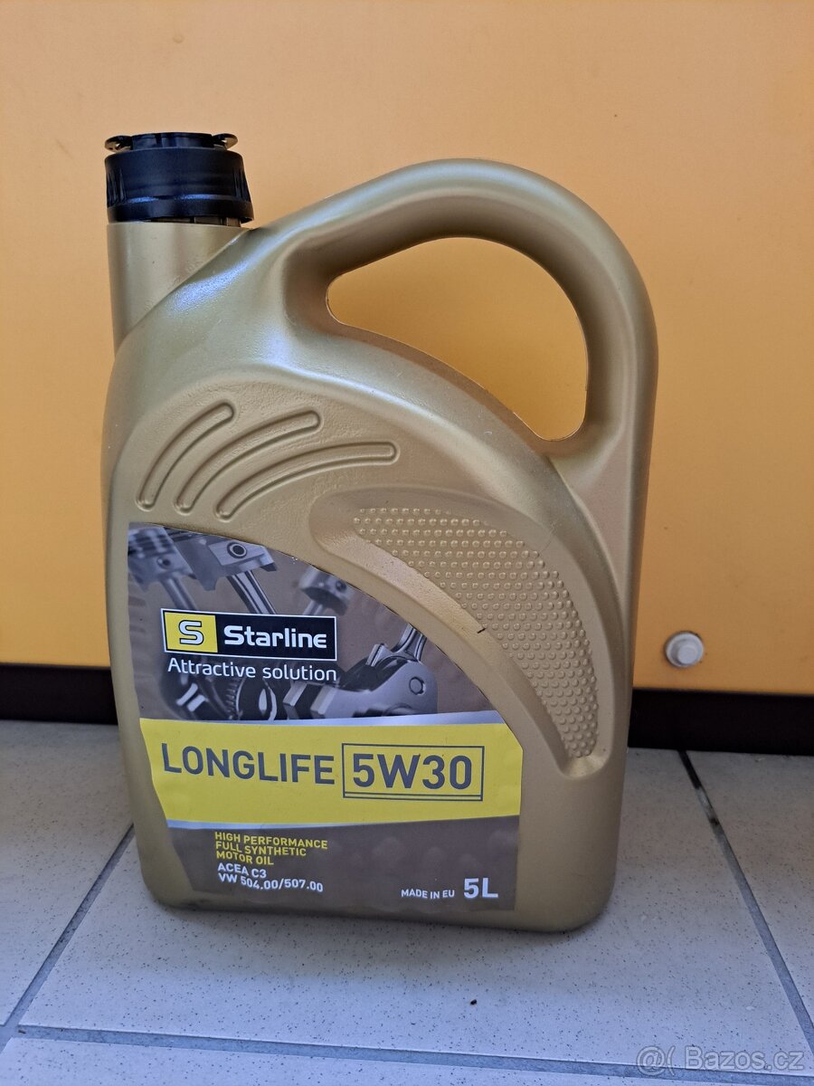 Plně syntetický motorový olej Longlife Starline5W-30 4,8L