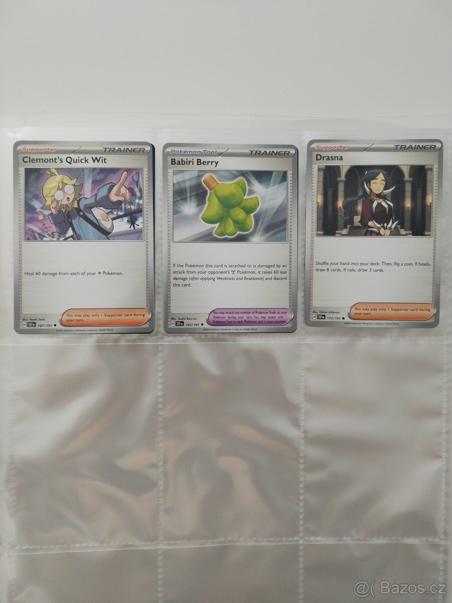 Pokemon karty 3 orig.