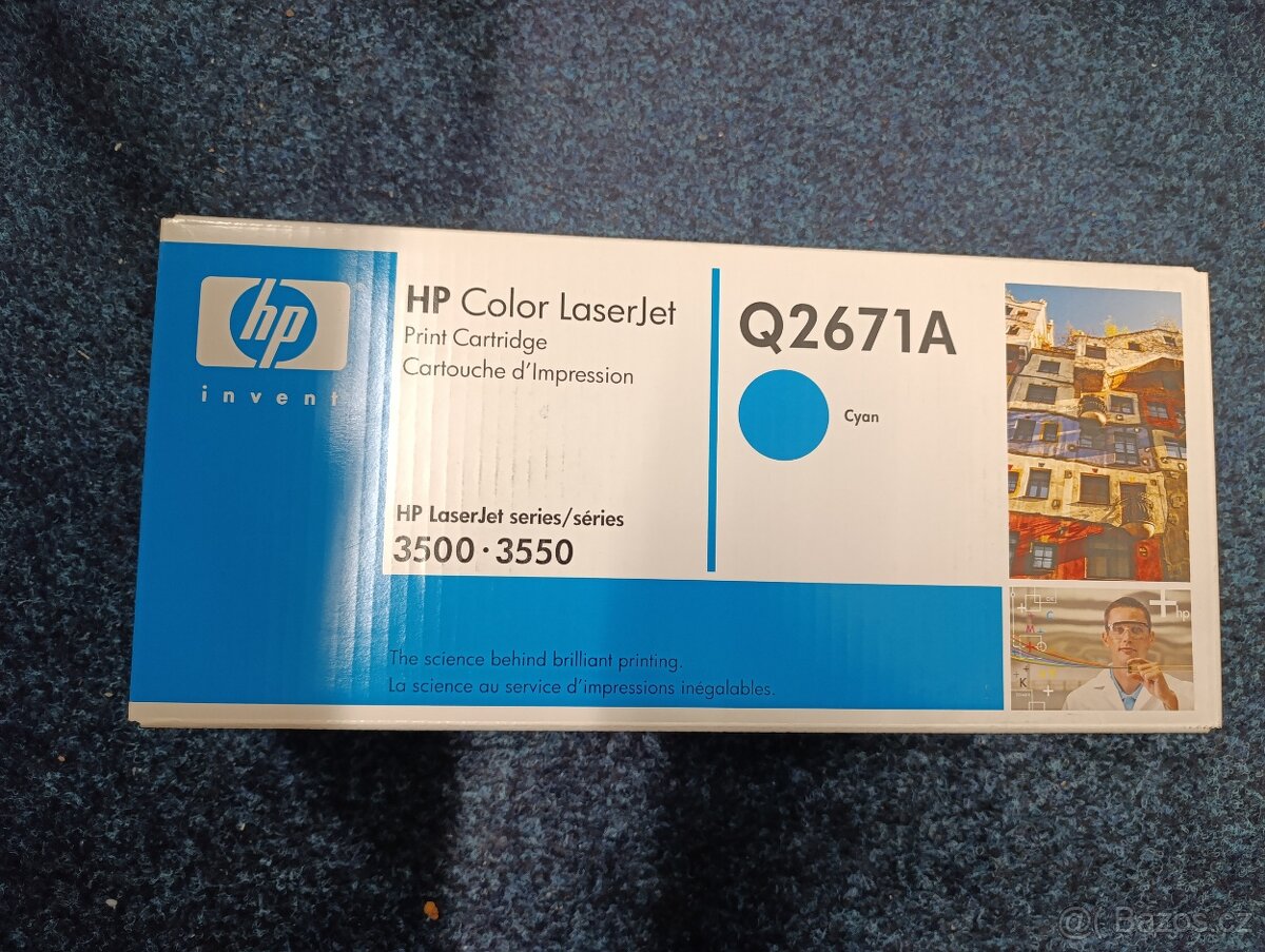 Originální toner HP 309A azurová (Q2671A), Modrá, 4000 stran