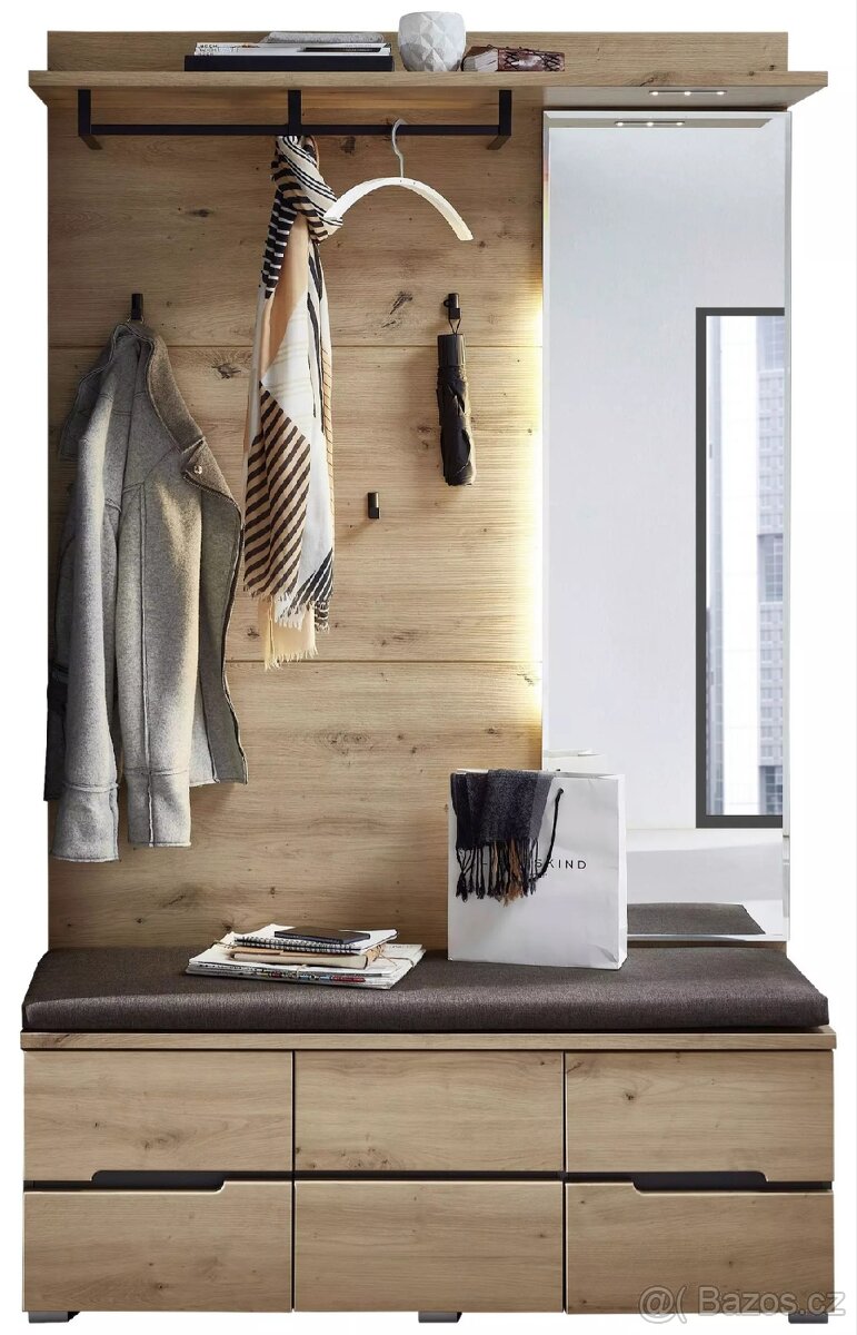 🪵 Předsíňová stěna VOLEO – nová, nerozbalená 🪵