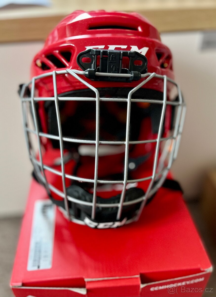 Hokejová helma s košíkem 4-7let