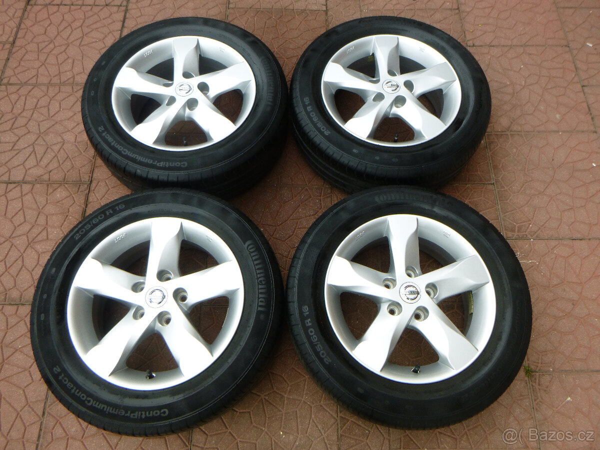 Letní sada alu disky originál Nissan 5x114,3 6,5Jx16 ET40