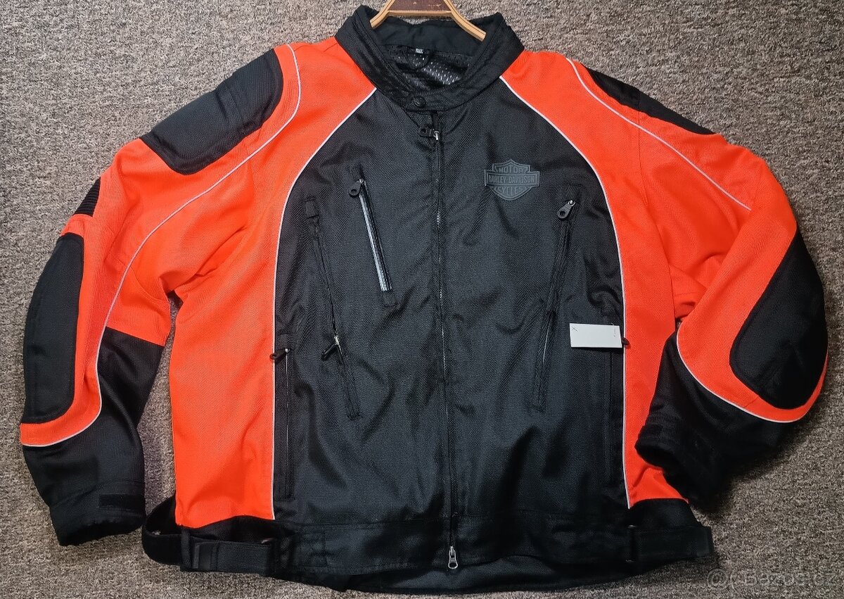 Harley Davidson - 4XL letní textilní bunda