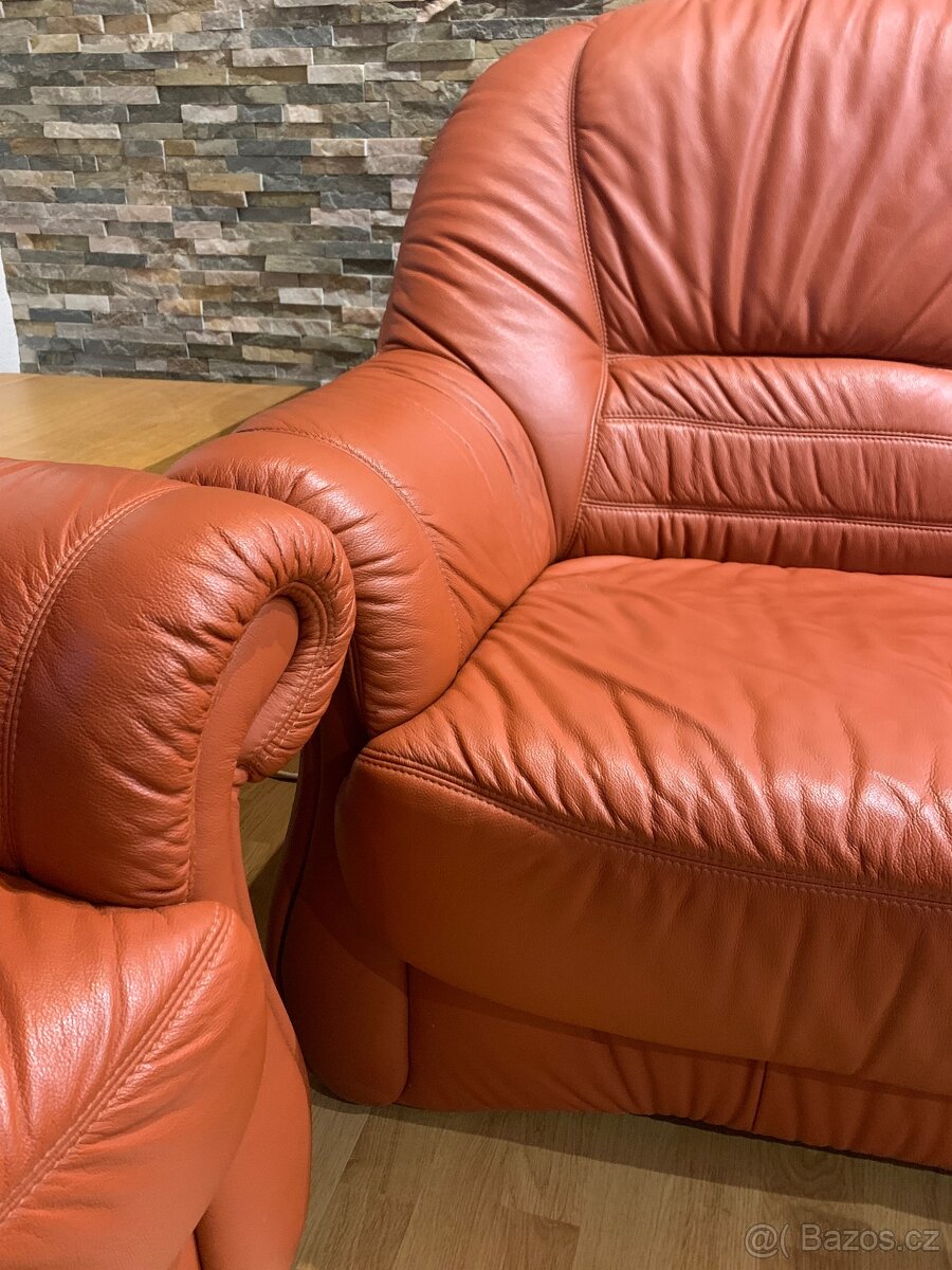 Koženâ sedačka rohová