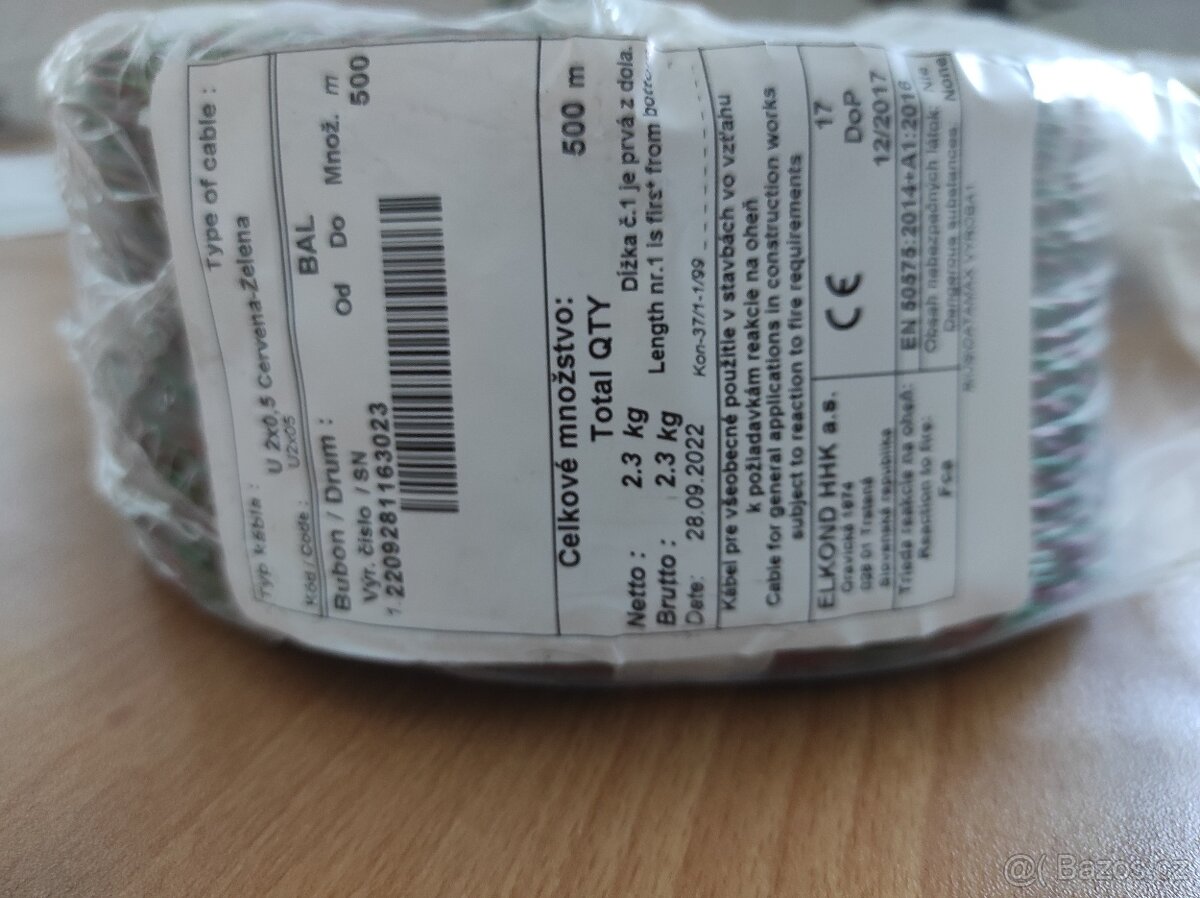 Prodám zvonkový drát