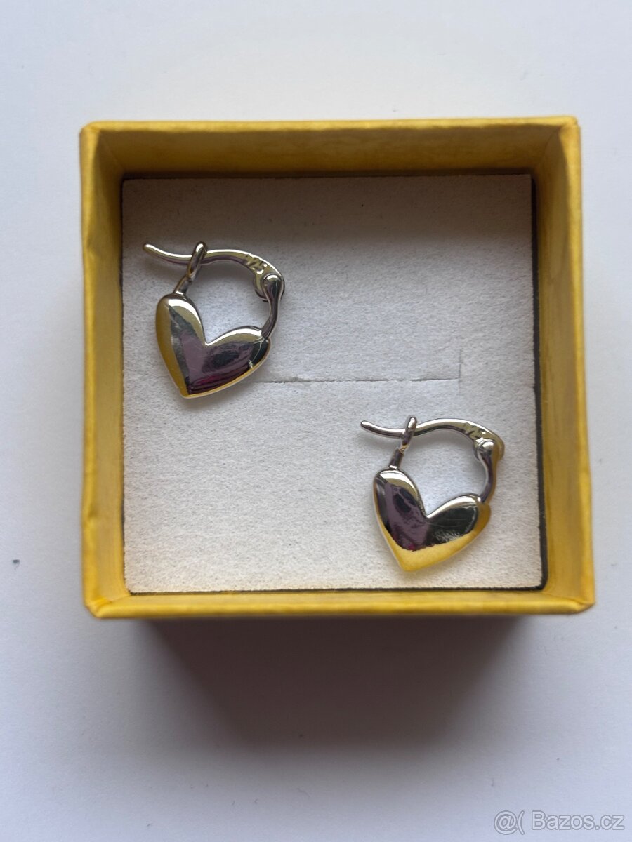 Nové stříbrné náušnice punc 925