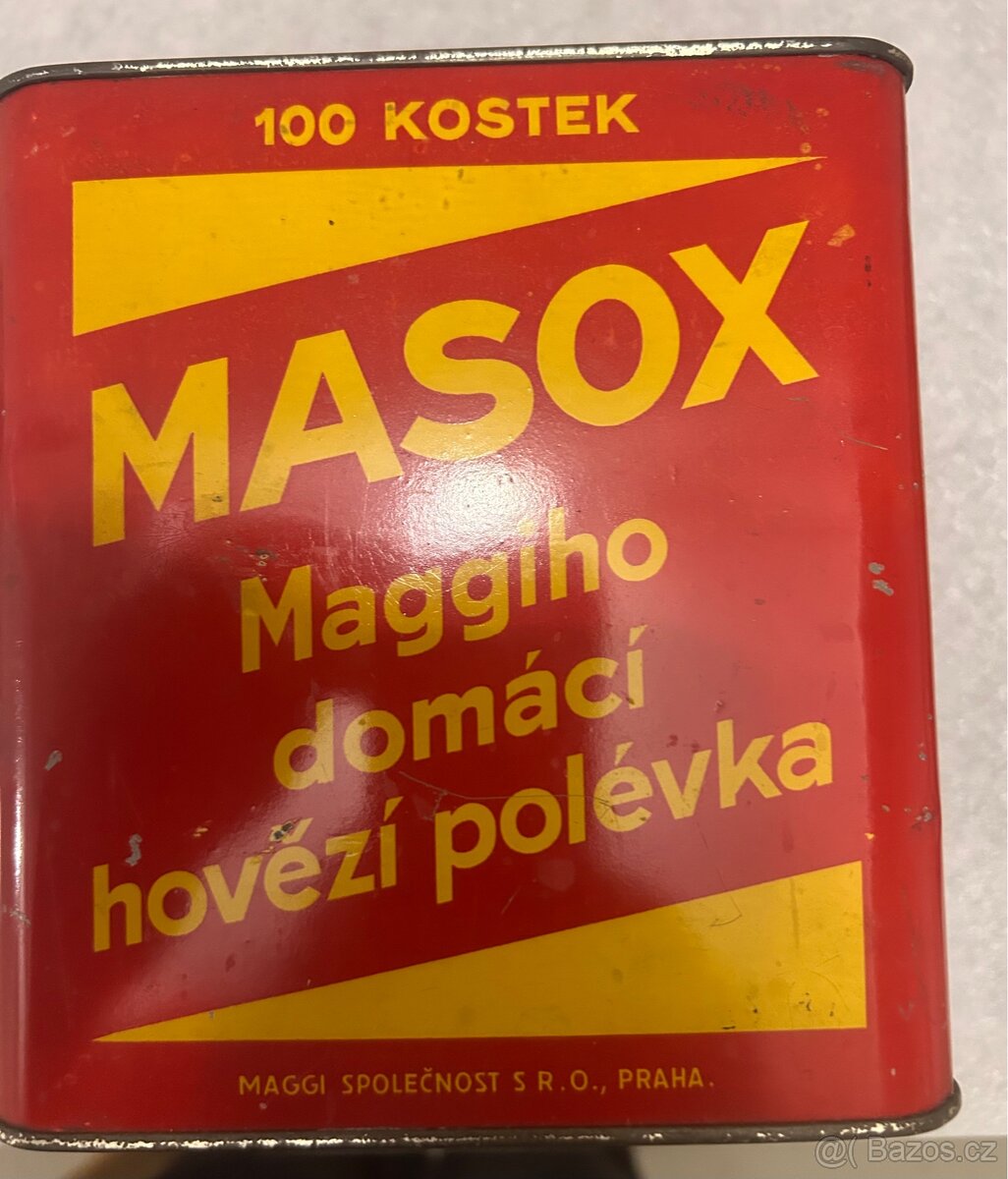 MASOX stará plechovka polévka