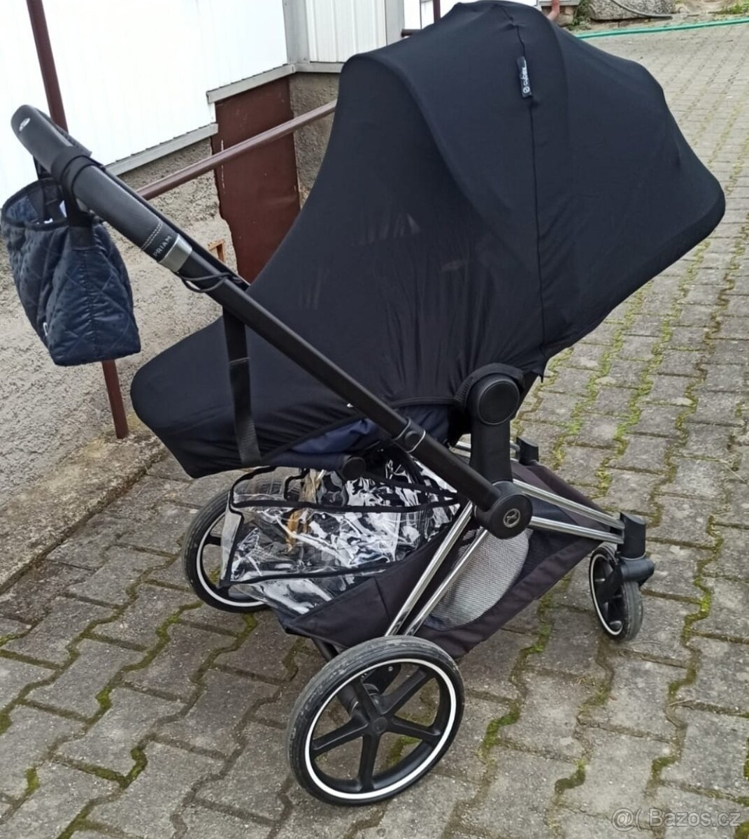 Cybex PRIAM 3 MIDNIGHT BLUE PLUS, CHROME BLACK