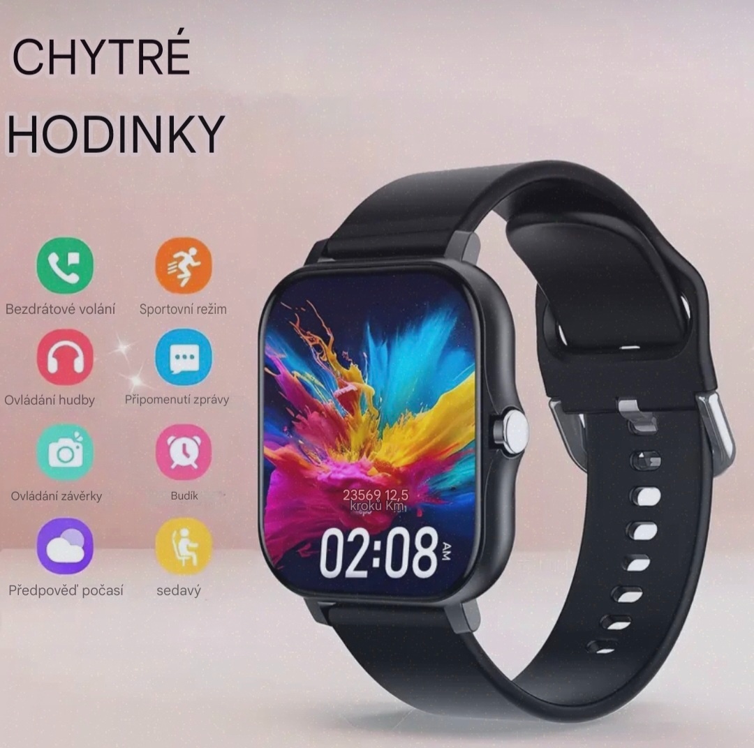 Chytré unisex hodinky s funkcí volání,zpráv