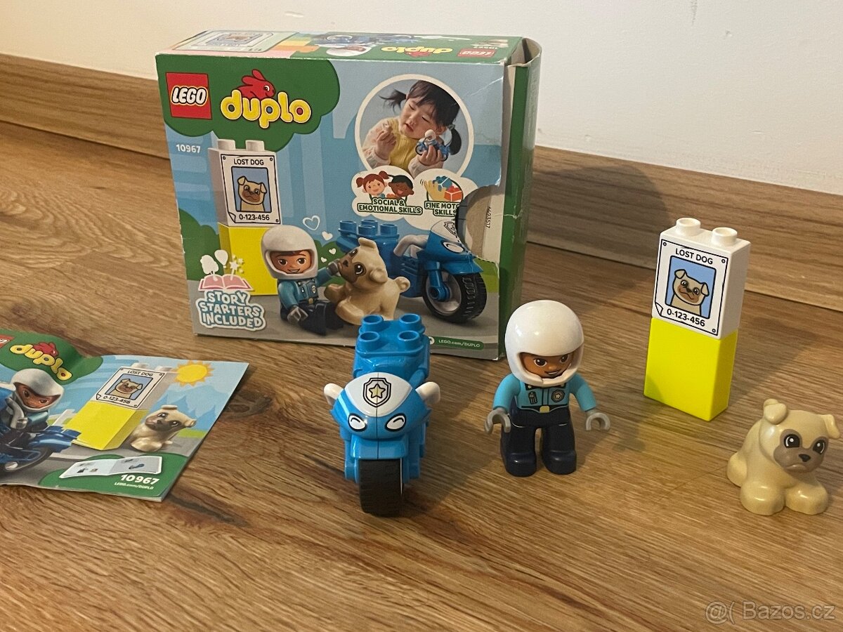 Duplo policejní motorka č. 10927