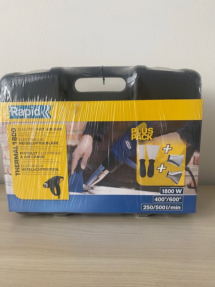 Horkovzdušná pistole Rapid Thermal 1800W sada v kufříku, nov