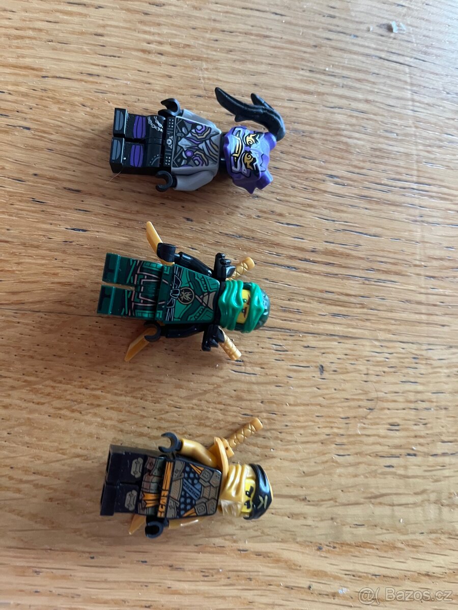 LEGO Ninjago – 3 originální figurky (Lloyd, Cole, Harumi)