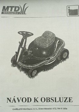 Zahradní,sekačka, traktor, rider DX 70 -