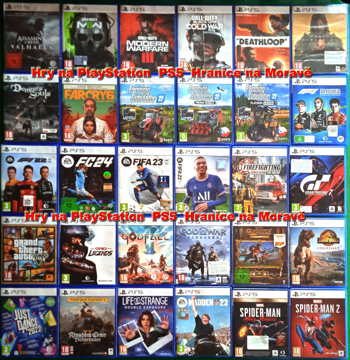 Hry na Playstation PS5 - Hranice na Moravě