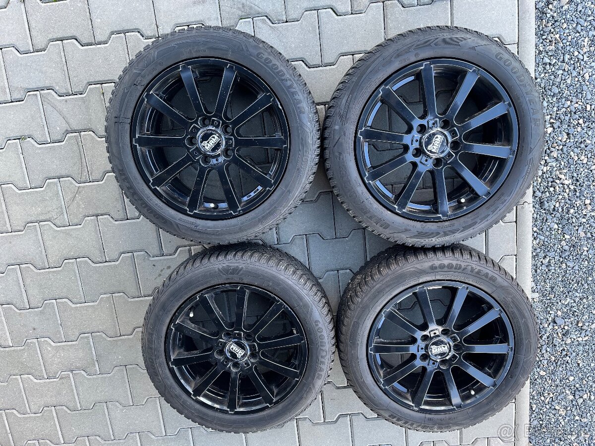 Alu kola zimní pneu VW Golf 5,6, 5x112 ET50, 205/55 16