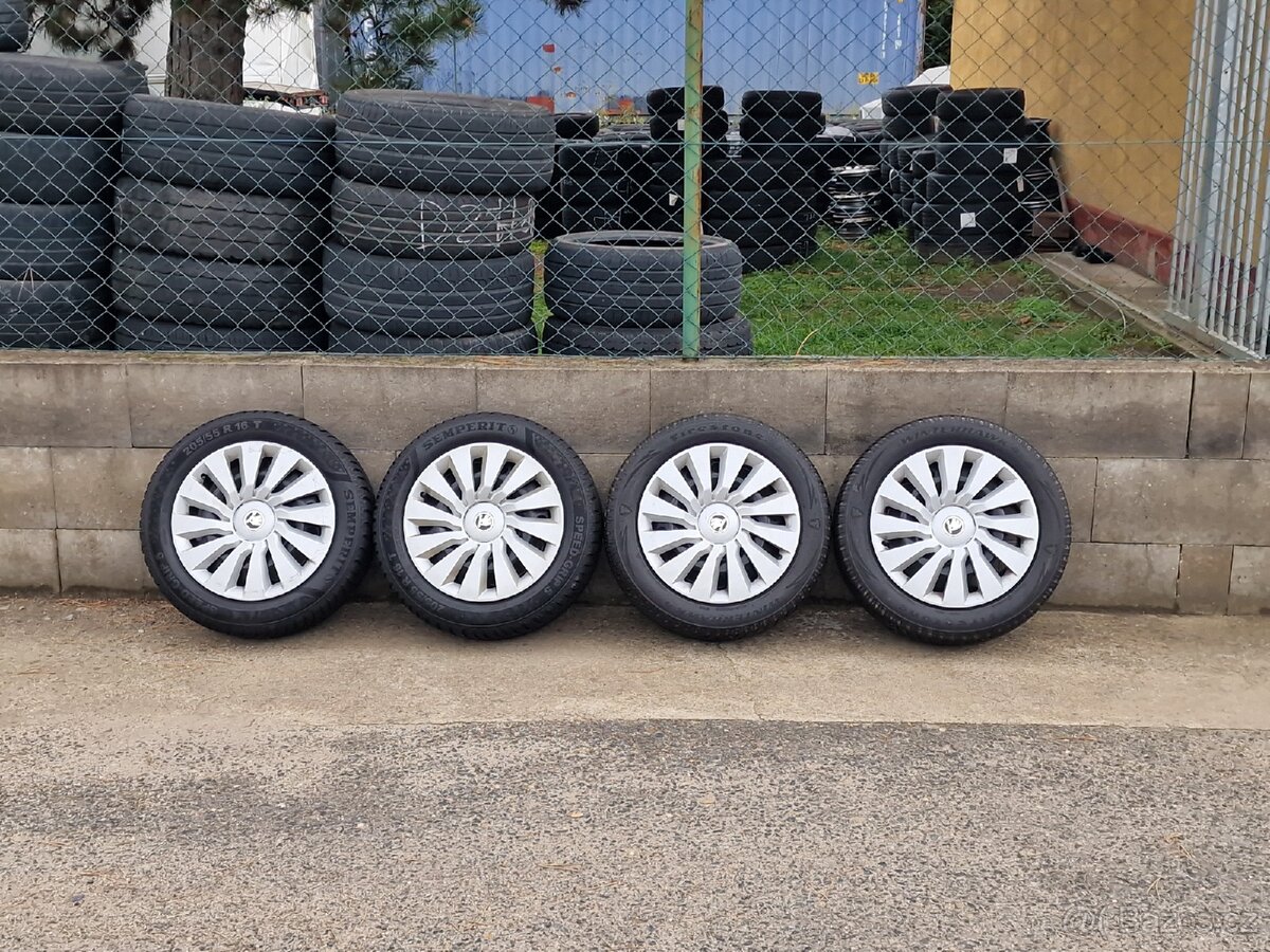 Zimní kola Škoda Octavia III 205/55/16 Poklice