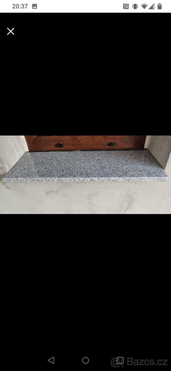 Venkovní granitové parapety