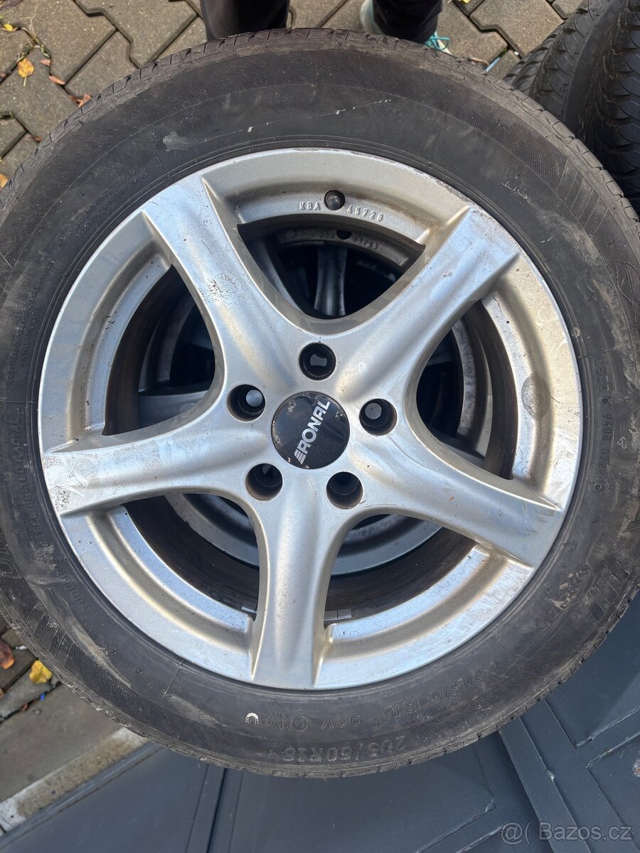 Alu kola Sx4 , Sedici 205x60R16 letní