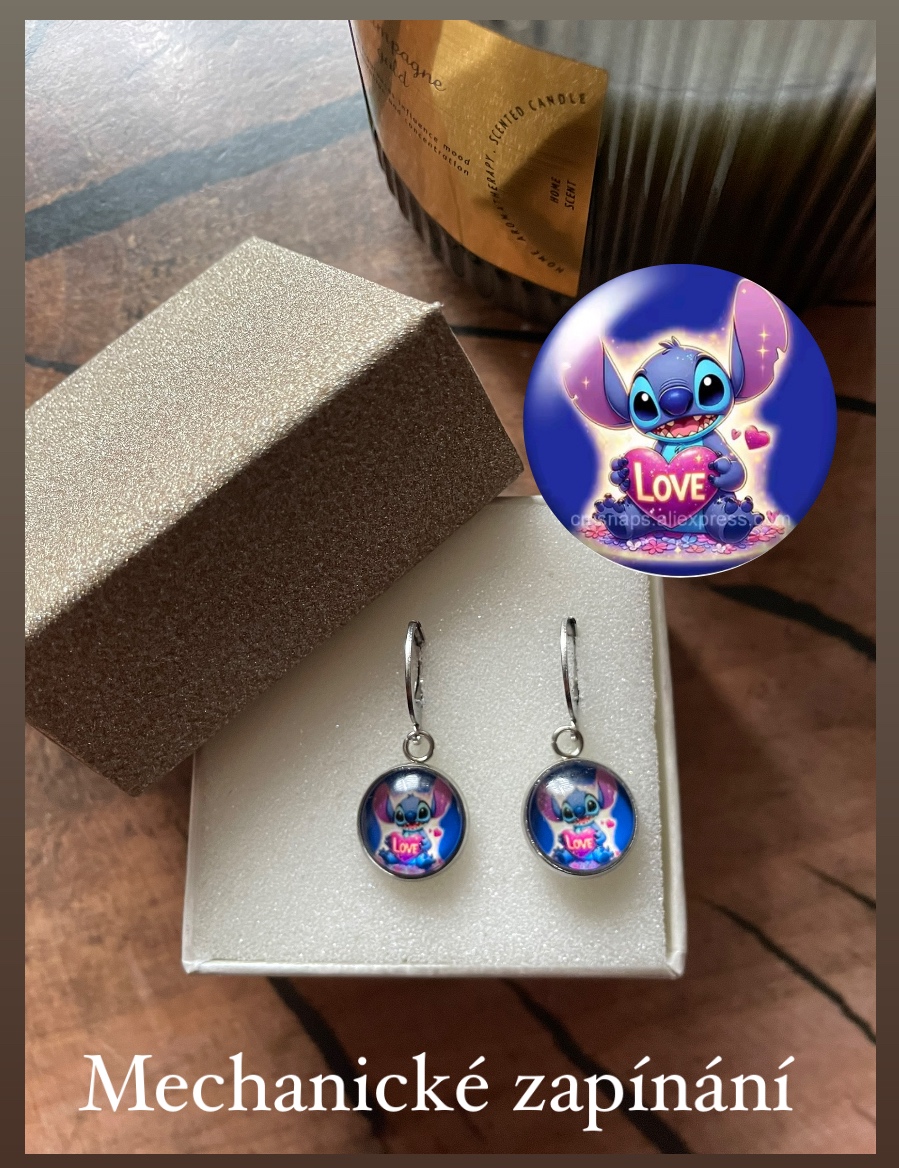 Naušnice z chirurgické oceli 12 mm