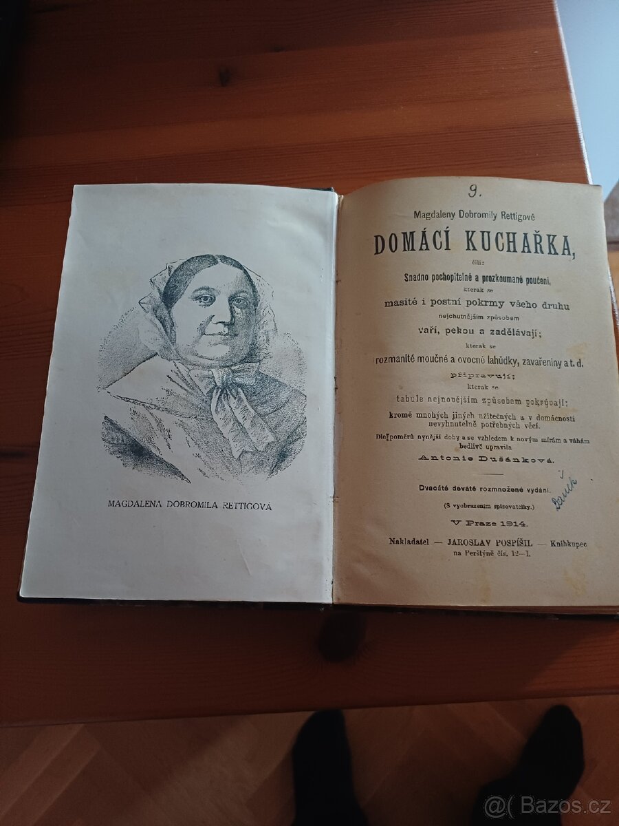 prodam kuchařku z roku 1914