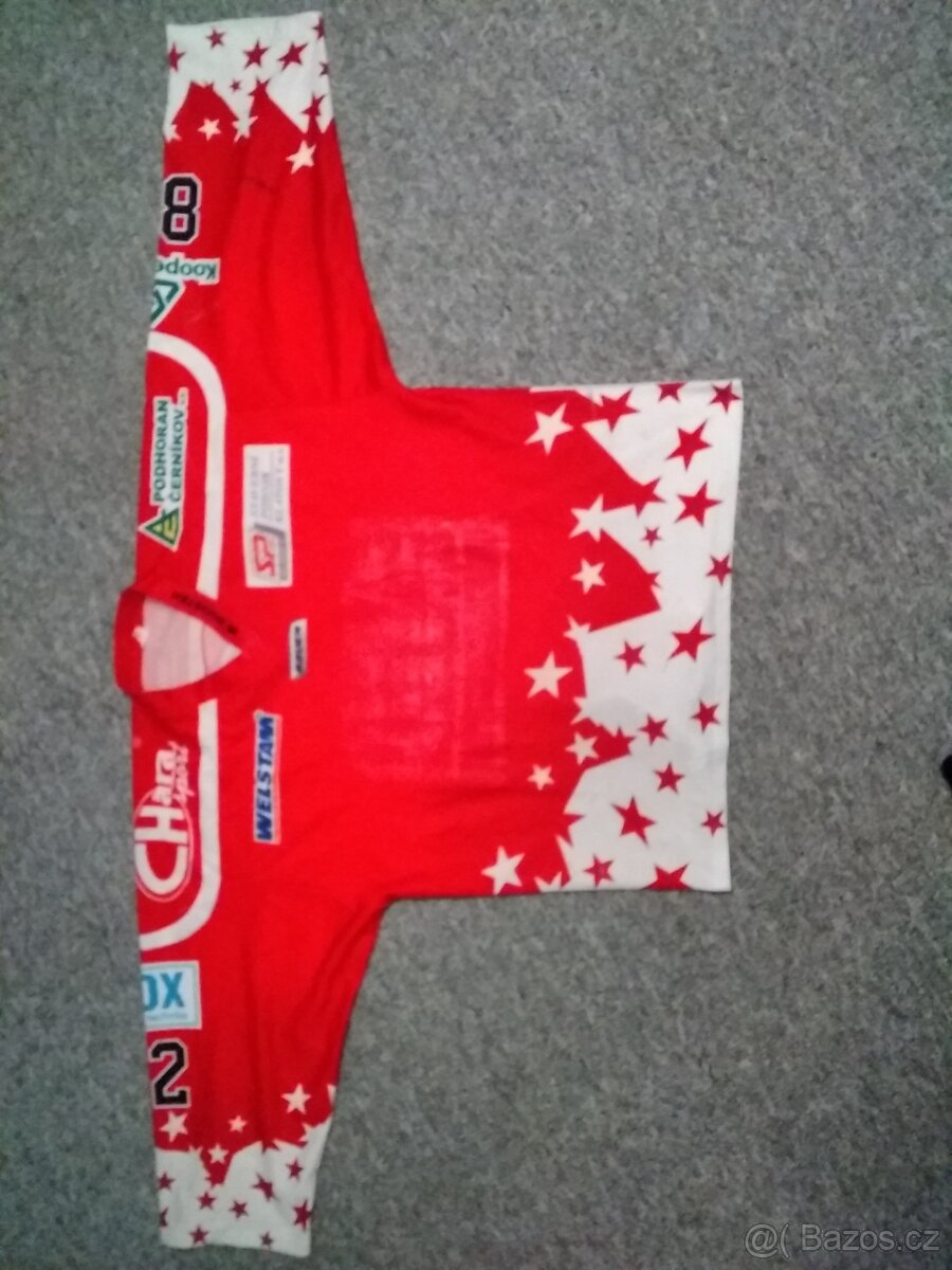 Prodám originální hraný brankářský hokejový dres