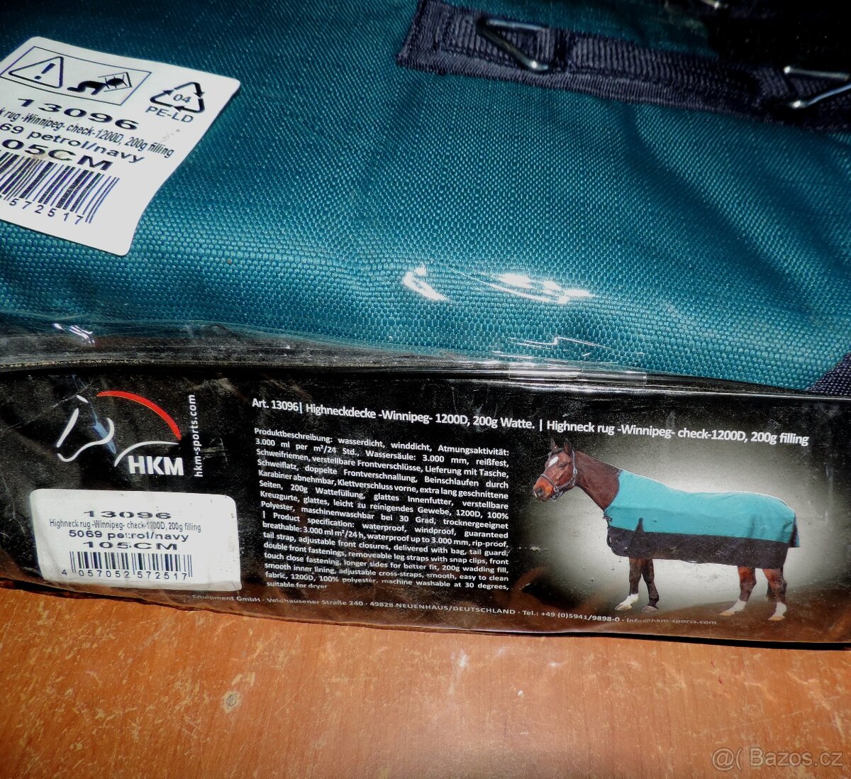 Výběhové deky HKM Highneck 1200D/ 200g