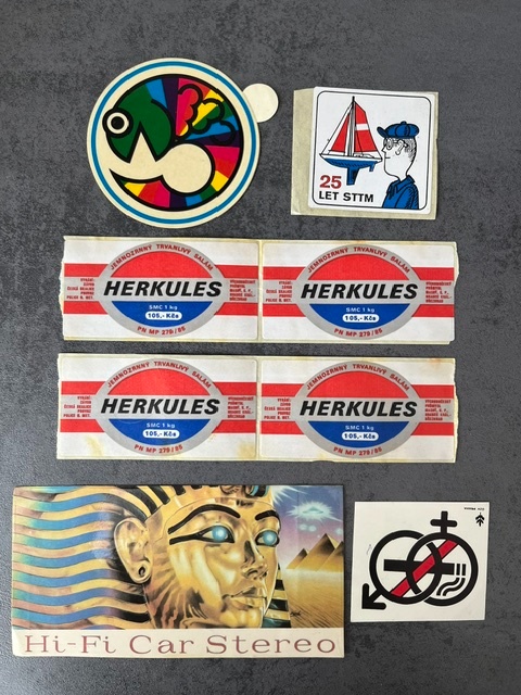 Retro samolepky
