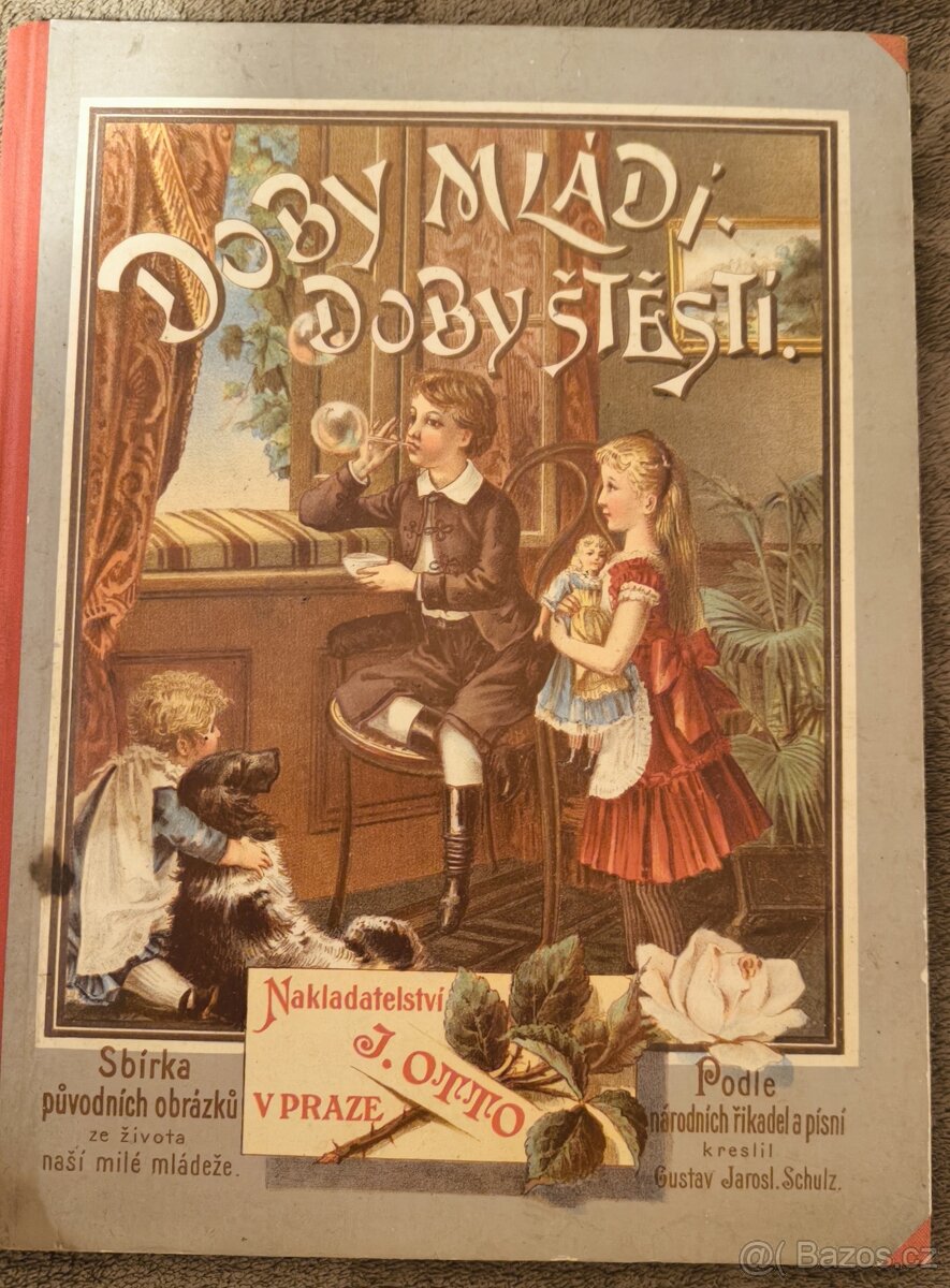 Velmi stará knížka dětských říkanek.