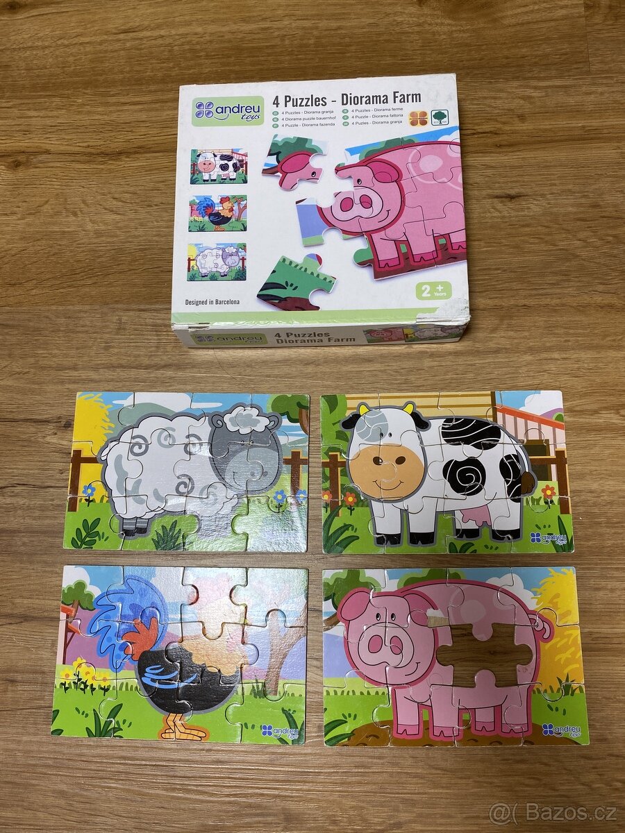 Dřevěné puzzle Andreu toys