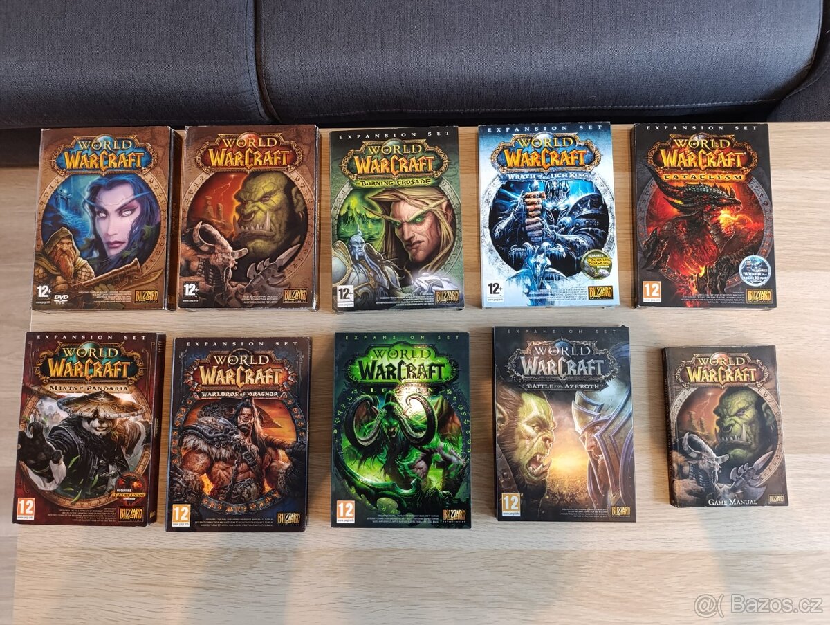 World of Warcraft disky/rozšíření
