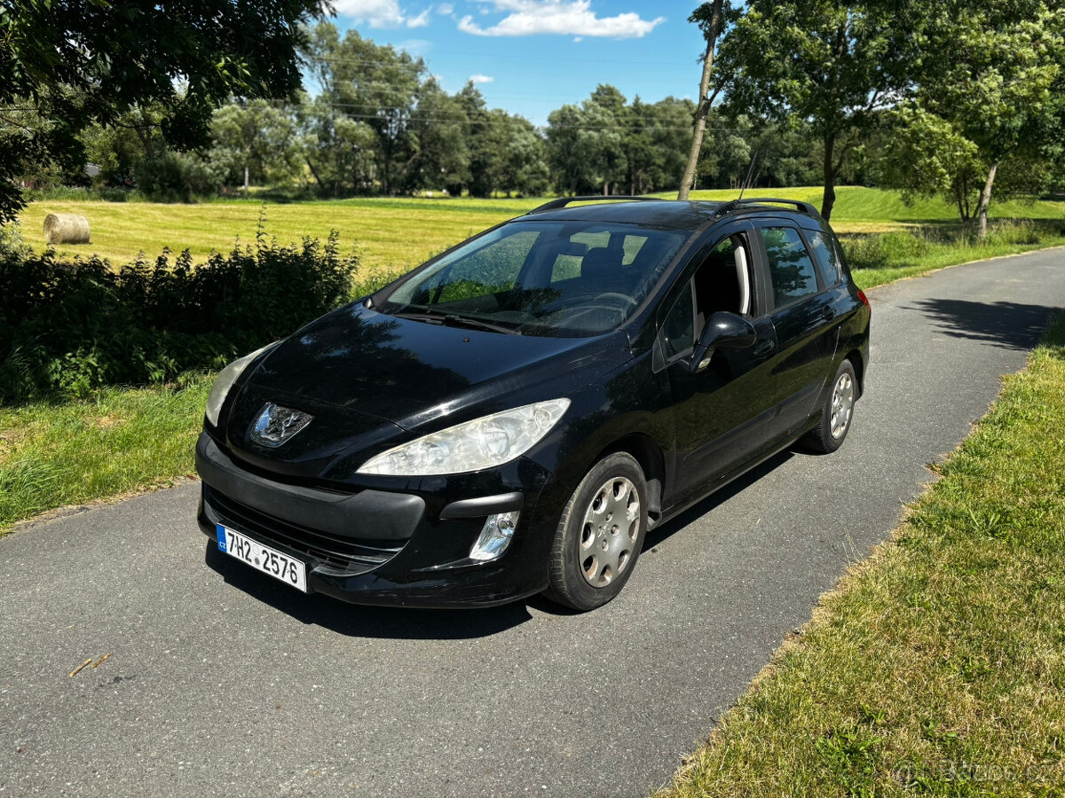 Peugeot 308 SW 1.6i 88kW, RV 2009, LPG, Klima, Nová STK