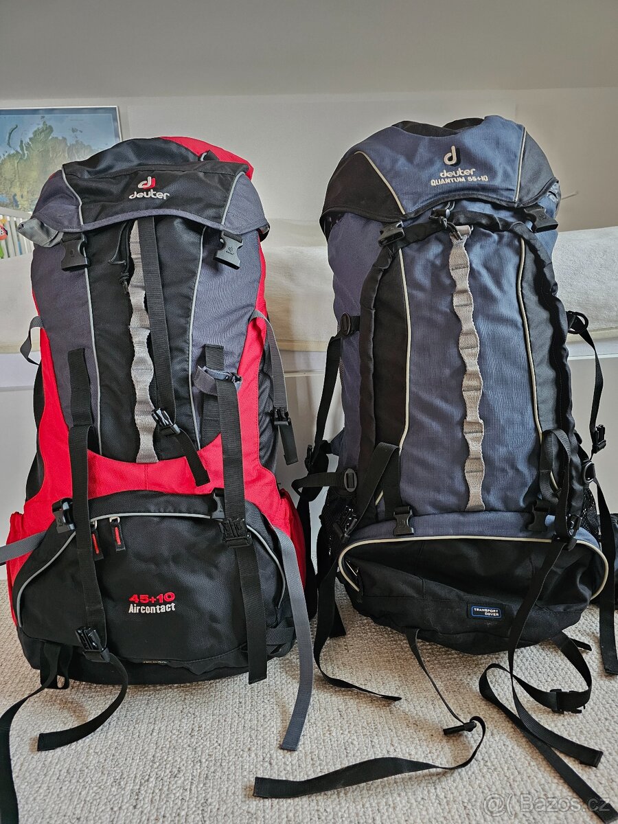 Turistický batoh Deuter Aircontact 55 + 1 modrý
