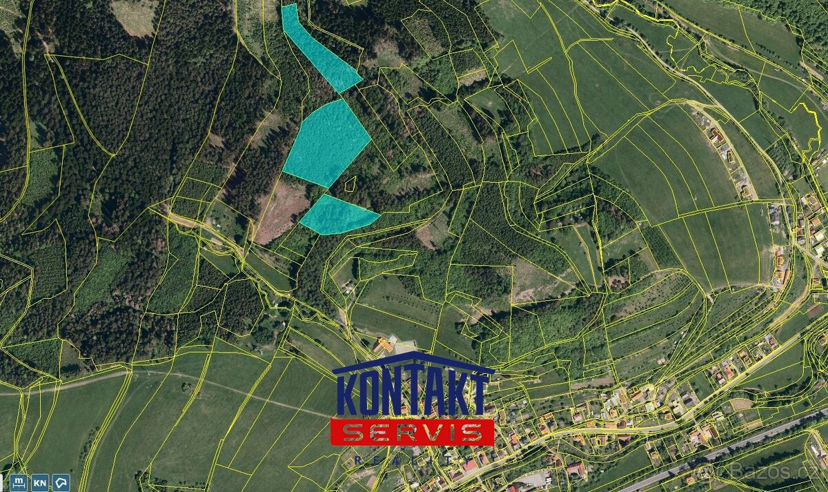 Lesní pozemky u malebné obce Liptál (okres Vsetín)