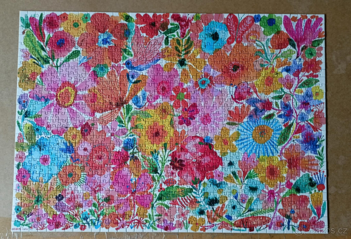Květiny, 1000 dílků, Ravensburger puzzle