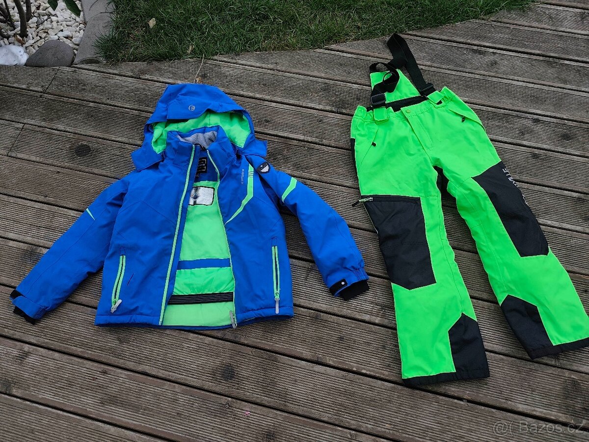 Lyžařský set bunda Ice Peak kalhoty 128 7-8let