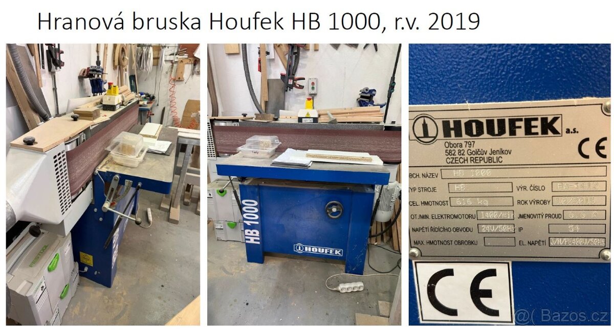 Hranová bruska Houfek HB 1000, r. v. 2019