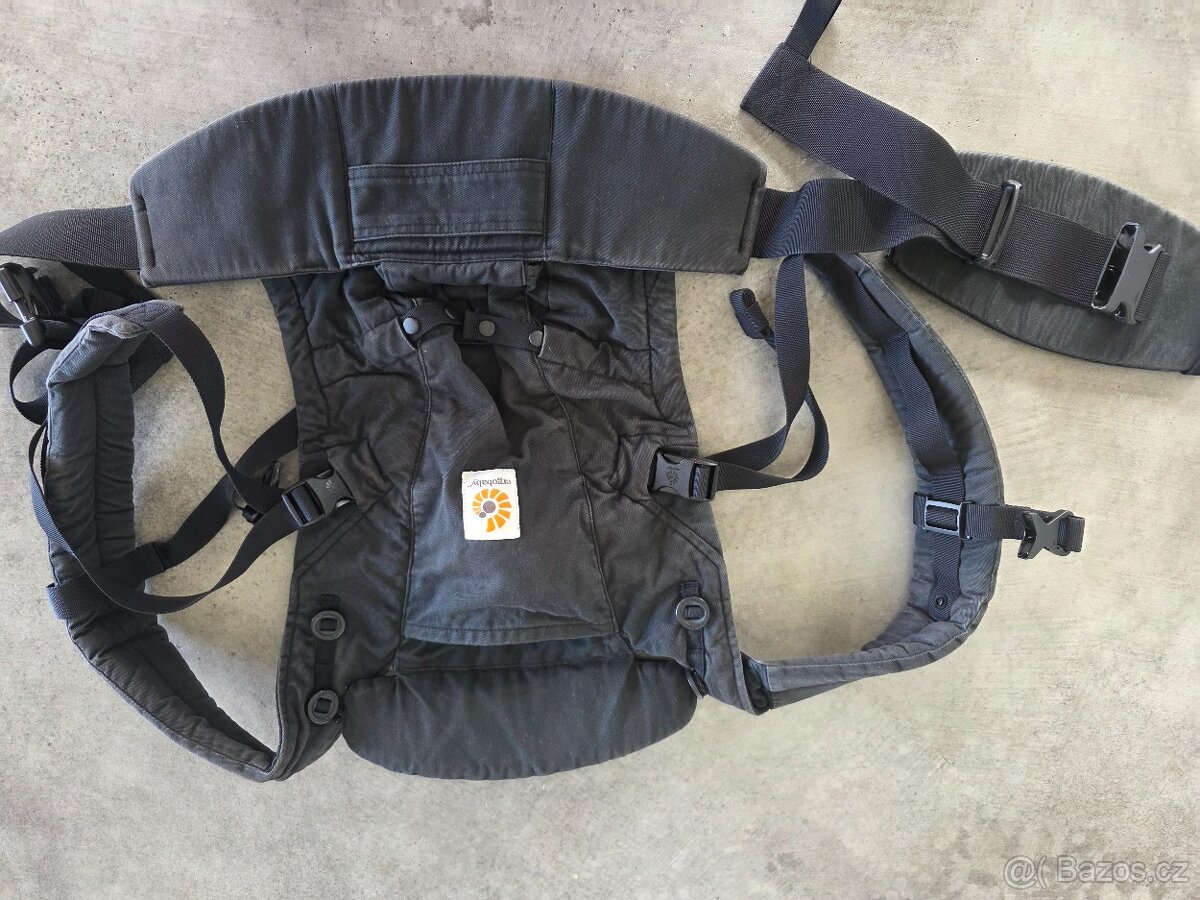 Ergobaby Adapt nosítko soft touch cotton - onyx black