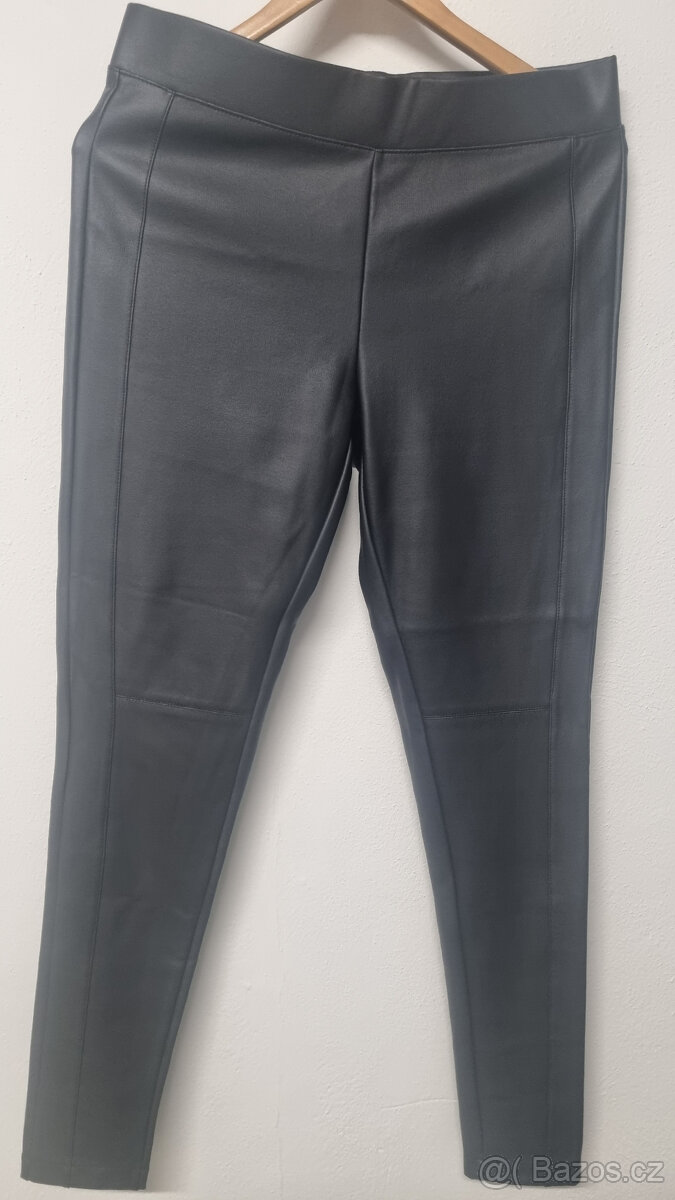 Kožené dámské kalhoty L