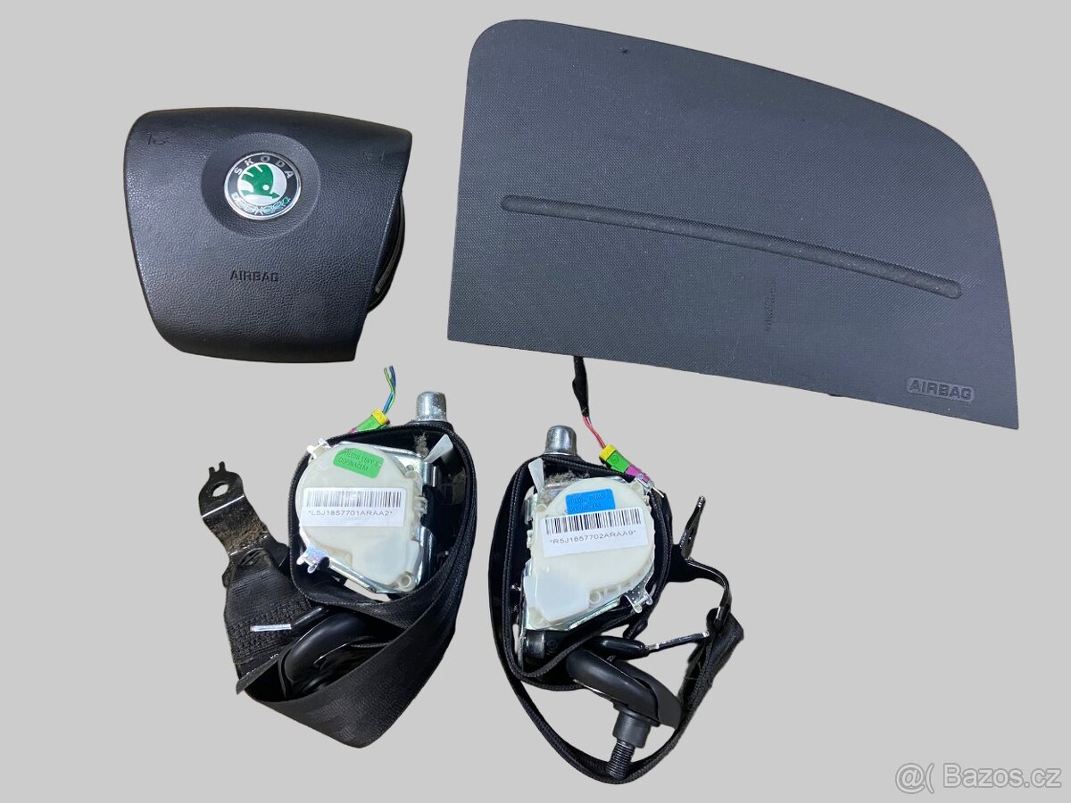 Airbagová sada airbagy pásy Škoda Fabia II-2