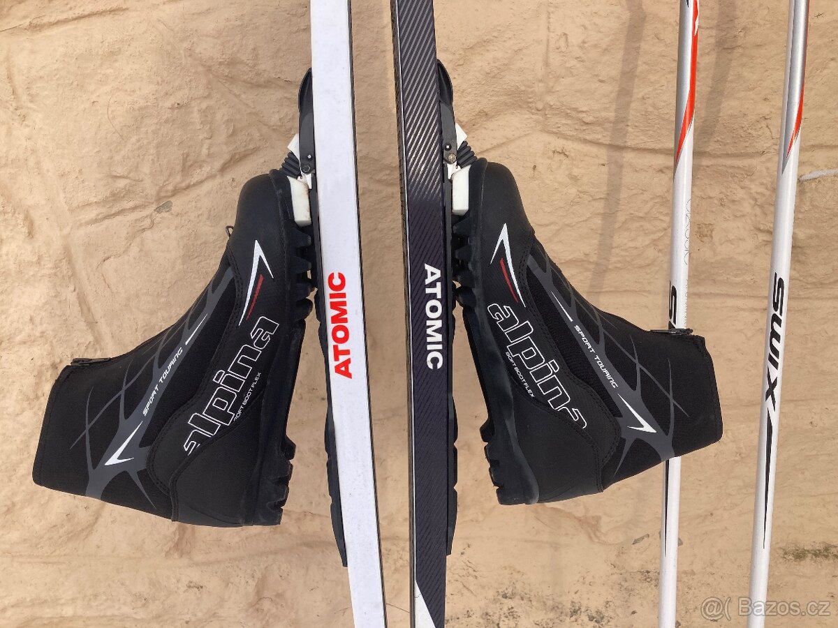 Bězkařský set lyže 200 hůlky 145 boty 41